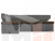Кухонный угловой диван Омура левый угол (Коричневый\Серый)