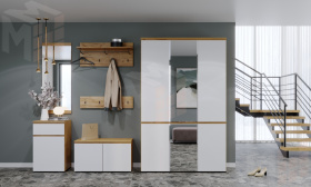 Прихожая ГРЕТТА   Дуб Крафт золотой - Белый №8