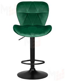 Стул барный DOBRIN BARNY BLACK (зеленый велюр (MJ9-88))