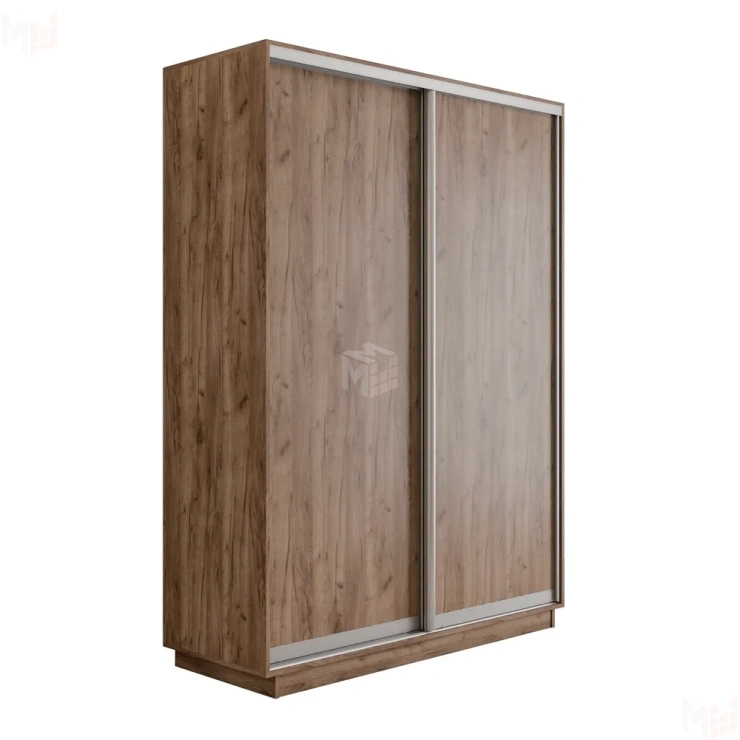 Шкаф-купе Оптим 2-х дверный 120 см. 1 штанга, 6 полок