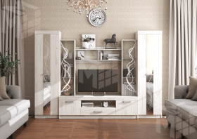 Гостиная Атлантида-2Б (дуб крафт белый)