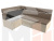 Кухонный угловой диван Классик левый угол (Корфу 03\бежевый)