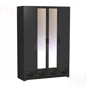 Шкаф для одежды и белья Айрис 555 Антрацит/Креатель 