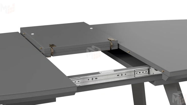 Стол обеденный TESCA 2 Графит, Стекло графит матовое