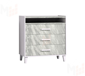 Комод  Айрис 455 Белый/Статуарио