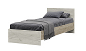 Кровать КР 554 Басса дуб крафт серый - дуб крафт белый