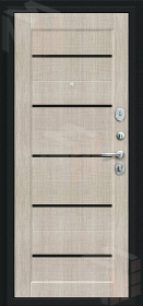 Входная металлическая дверь Борн Букле черное/Cappuccino Veralinga