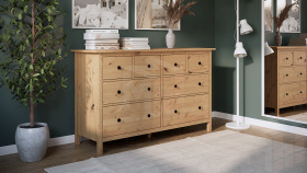 Комод КЫМОР 8 ящиков светло-коричневый