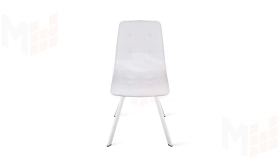 Стул Бруно (паук Т2) Белый муар, Кожзам Белый
