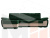 Угловой диван Нэстор левый угол (Зеленый\Бежевый)