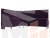 Кухонный угловой диван Кантри левый угол (Фиолетовый)
