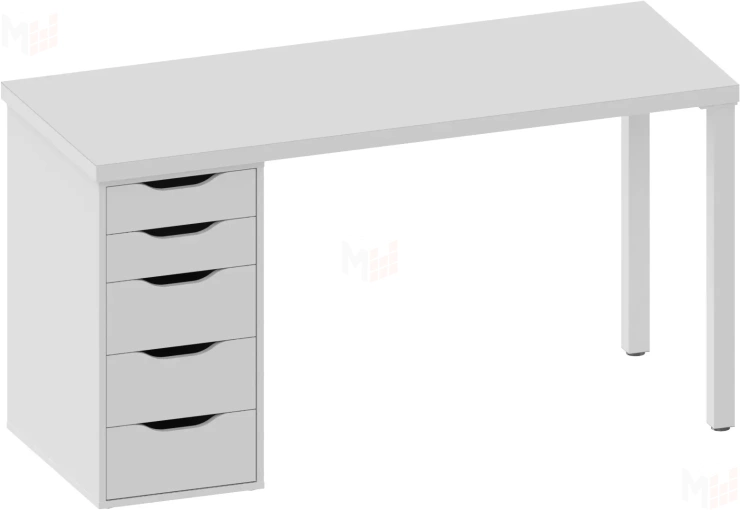 Стол письменный Ингар 2/5Т  белый