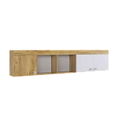 Полка Форсаж дуб крафт золотой/белый