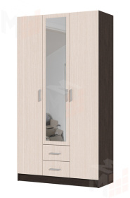 Шкаф 3х створчатый Гармония ШК-601М дуб белфорт венге
