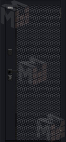 Входная металлическая дверь Матрикс-3 с зеркалом