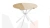 Стол обеденный раздвижной Мэдисон Тип 1 Белый муар, Дуб Крафт золотой