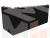 Кухонный диван Метро с углом справа (Фиолетовый\Черный)