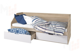 Кровать Анталия 80/2 ящика (белый)