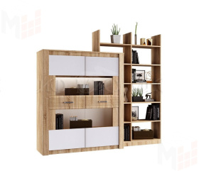 Шкаф для посуды Терра (сонома/белый)