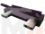 П-образный диван Дубай полки справа (Фиолетовый\Черный)