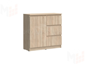 Комод Челси 800 3 ящика 1 дверь (сонома)