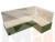 Кухонный угловой диван Классик правый 
угол (Бежевый\Зеленый)