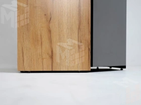 Шкаф угловой Ольга-Лофт 9.1 Дуб Крафт Золотой/Темно-Серый