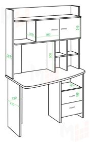 Стол СКЛ-КРЛ120+НКЛХ-120
