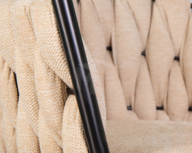 Стул барный DOBRIN LEON (бежевая ткань (LAR 275-1))