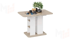 Стол раздвижной Мюнхен Тип 2 Белый Ясень, Дуб Сонома