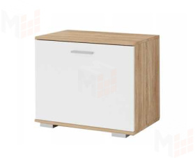 Обувница ИТАЛИЯ О-600 Сонома-Белый глянец