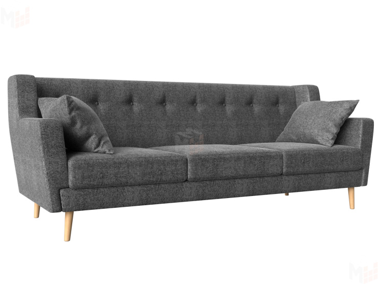 Прямой диван Брайтон 3 (Серый)