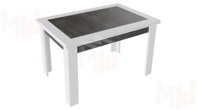 Стол раздвижной Хьюстон Тип 4  Белый, Ателье темный