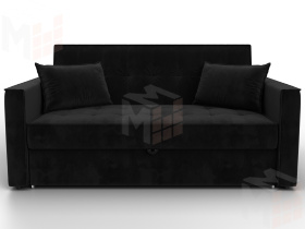 Диван прямой Лига-104 (140) ( SEVEN 35 черный )
