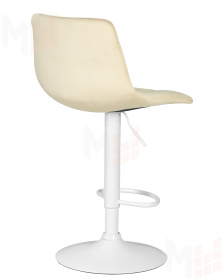 Стул барный DOBRIN TAILOR WHITE (бежевый велюр (MJ9-10))
