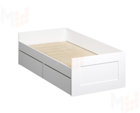 Кровать-кушетка раздвижная Сириус NEW 80*200 белая