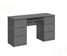 Стол компьютерный Челси 6 ящиков (графит)
