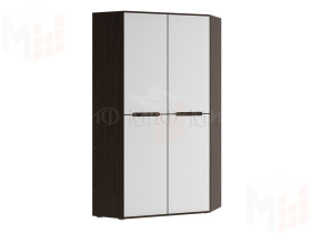 Шкаф Ким угловой универсальный (сонома/белый глянец)