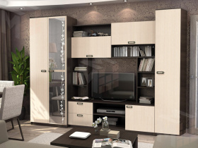 Гостиная Аллегро 6 Венге/Дуб Белфорд