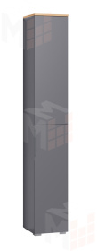 Шкаф-пенал Октава серый Графит 13.228
