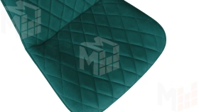 Стул OSCAR Черный муар, Велюр L006 бирюзовый