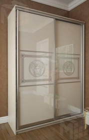 Шкаф-купе Премиум (стекло лакобель с печатью) 2,0 м (вариант 4)