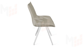 Стул Фэнди К4  Белый матовый, Велюр Confetti Smoke