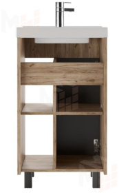 Тумба под умывальник "Фостер 50" Craft без ящика Домино