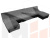 П-образный модульный диван Монреаль Long (Серый\Черный)