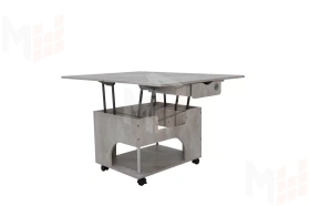 Стол-трансформер Стэп Цемент Светлый