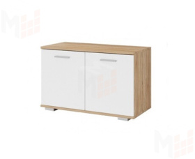 Обувница ИТАЛИЯ О-800 сонома/белый глянец