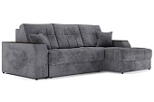 Угловой диван-кровать Лас-Вегас Серый правый 