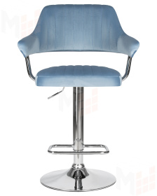 Стул барный DOBRIN CHARLY (пудрово-голубой велюр (MJ9-74))