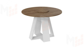 Стол обеденный Райнер Тип 1 Белый, Дуб Крафт золотой